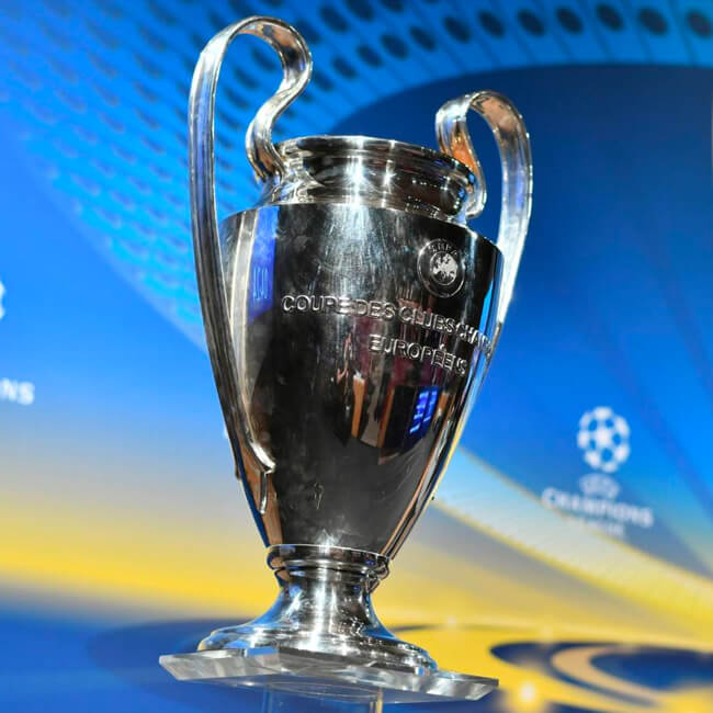 Foto do Troféu da Champions League